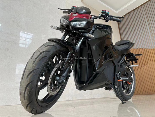 72V3000W электрический гоночный мотоцикл с максимальной скоростью 100 км / ч и дисковой тормозной системой